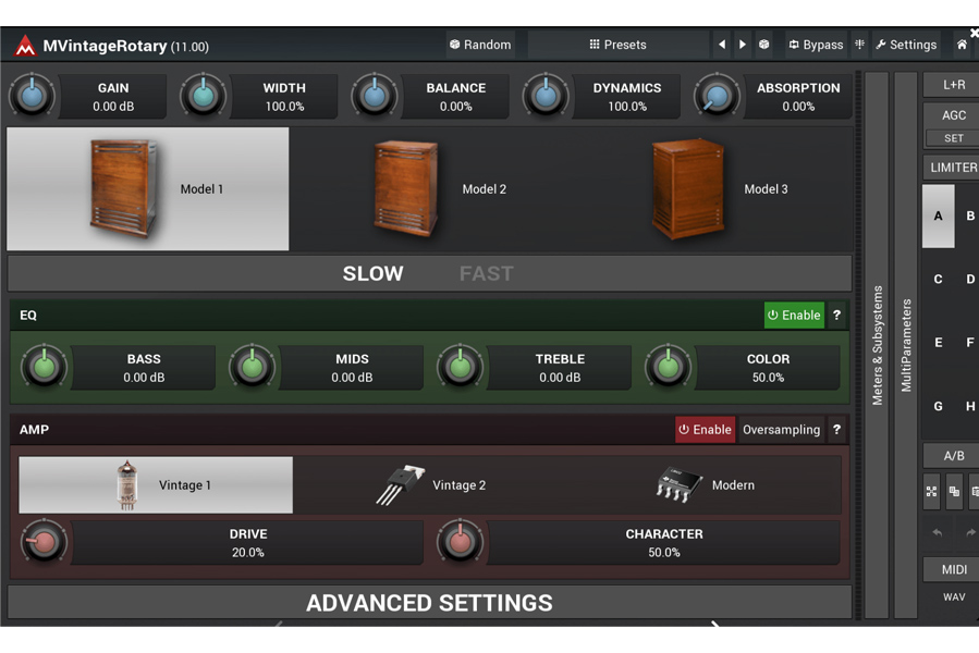 Repro 5. Rotary VST. Melda VST. VST Speaker. Speaker VST plugin.