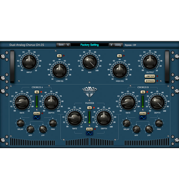 Plugins download. VST Blue Audio Nomad Factory. Nomad Factory VST. Classic Chorus VST. Хорус VST.